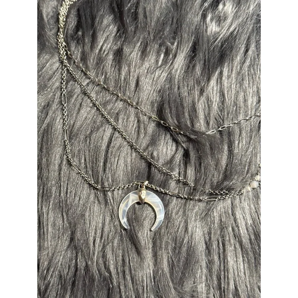 Kendra Scott‎ Gemma Triple Chain Crescent Necklace